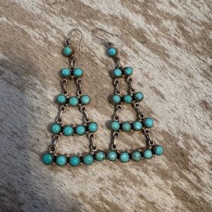 Turquoise Chandelier Earrings